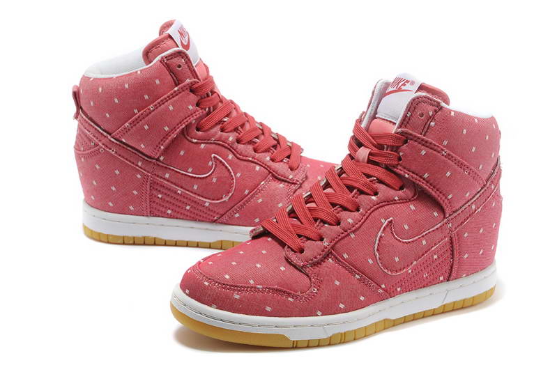 Nike chaussures d ascenseur des femmes dunk Dot rose (2)